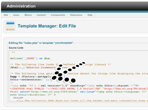 joomla No Site Generator