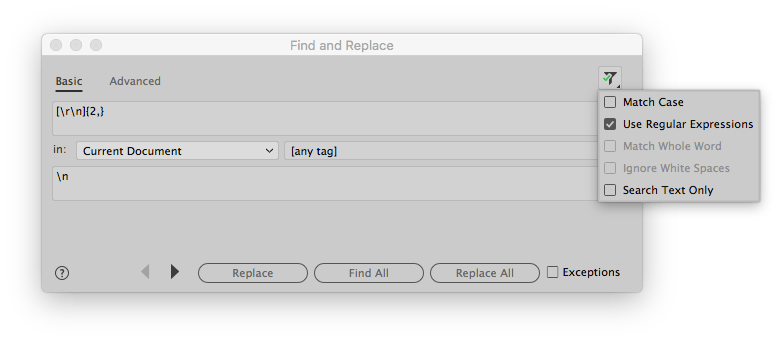 How to remove blank lines in Dreamweaver CC