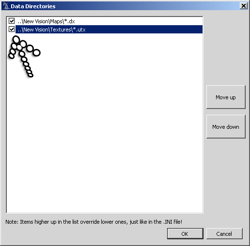 Deus Ex Data Directories Screen