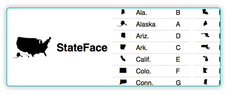 StateFace font preview