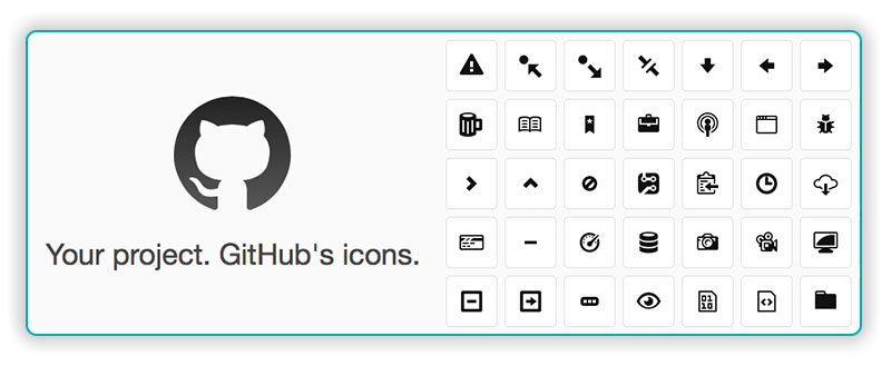 githubs icons font preview