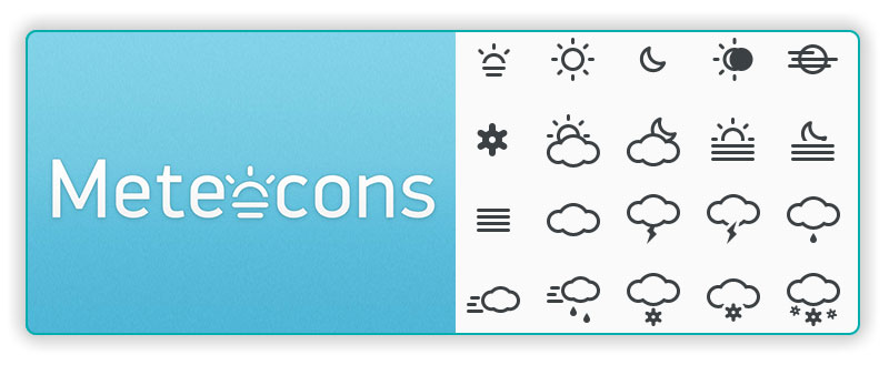 meteocons font preview