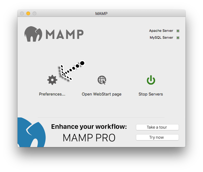 mamp app screen 1